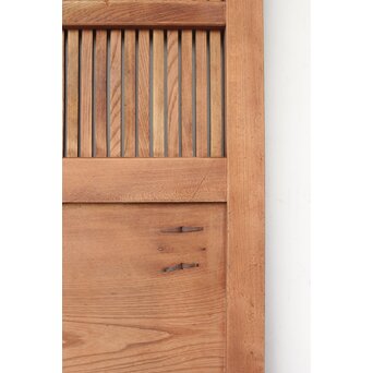 幅広 欅格子蔵戸　W083 