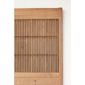 幅広 欅格子蔵戸　W083 