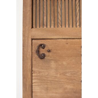 幅広 欅格子蔵戸　W083 