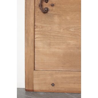 幅広 欅格子蔵戸　W083 