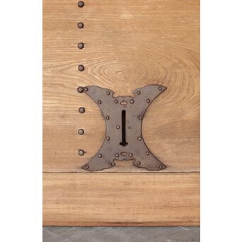 幅広 欅格子蔵戸　W083 