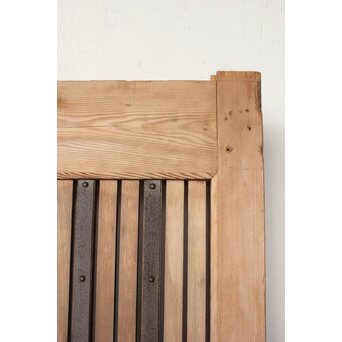 枯白木 鉄格子蔵戸　W084 