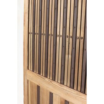 枯白木 鉄格子蔵戸　W084 