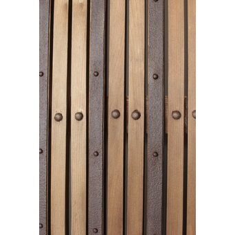 枯白木 鉄格子蔵戸　W084 