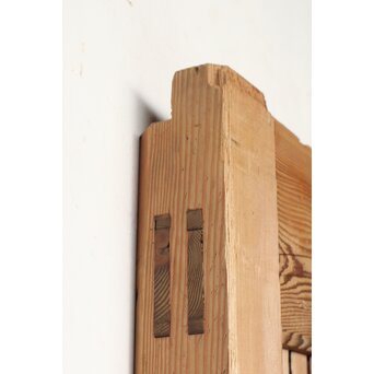 枯白木 鉄格子蔵戸　W084 