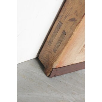 枯白木 鉄格子蔵戸　W084 