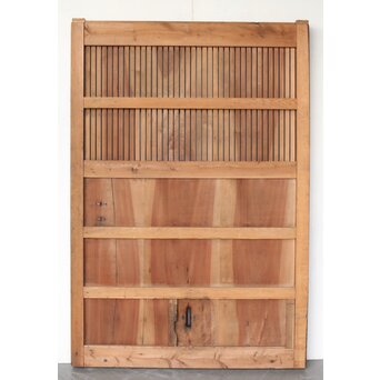 枯白木 鉄格子蔵戸　W084 