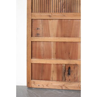 枯白木 鉄格子蔵戸　W084 