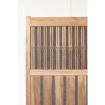 枯白木 鉄格子蔵戸　W084 