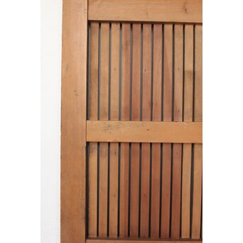 枯白木 鉄格子蔵戸　W084 