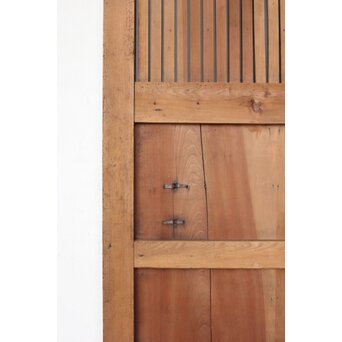 枯白木 鉄格子蔵戸　W084 