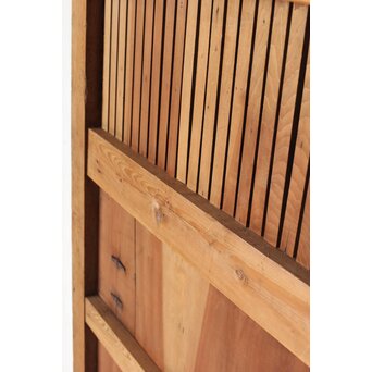 枯白木 鉄格子蔵戸　W084 