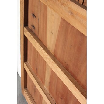 枯白木 鉄格子蔵戸　W084 