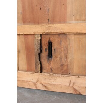 枯白木 鉄格子蔵戸　W084 