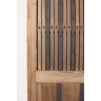 枯白木 鉄格子蔵戸　W084 