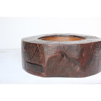 時代 埋本細工 天然木 大型瓶掛　X392 