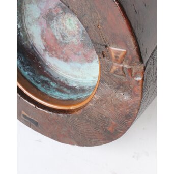 時代 埋本細工 天然木 大型瓶掛　X392 