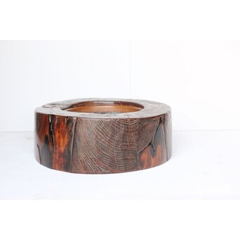 時代 埋本細工 天然木 大型瓶掛　X392 