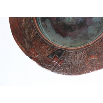 時代 埋本細工 天然木 大型瓶掛　X392 