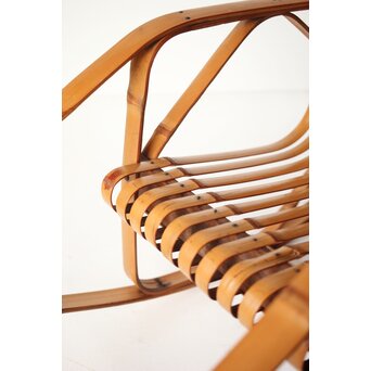 シバヤマ産業 バンブーロッキングキッズチェアー 竹椅子　U317 