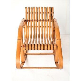 シバヤマ産業 バンブーロッキングキッズチェアー 竹椅子　U317 