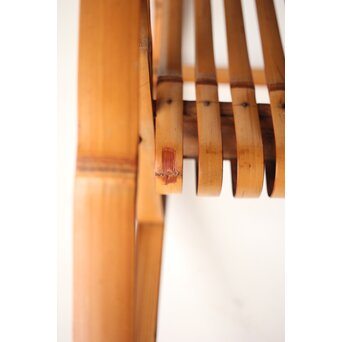 シバヤマ産業 バンブーロッキングキッズチェアー 竹椅子　U317 