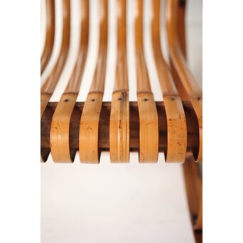 シバヤマ産業 バンブーロッキングキッズチェアー 竹椅子　U317 