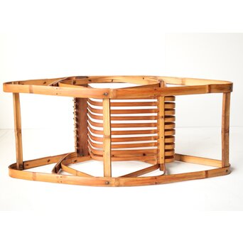 シバヤマ産業 バンブーロッキングキッズチェアー 竹椅子　U317 