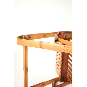 シバヤマ産業 バンブーロッキングキッズチェアー 竹椅子　U317 