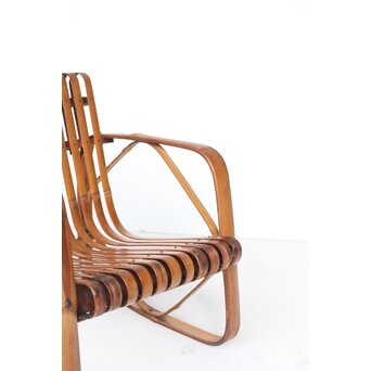 シバヤマ産業 バンブーキッズチェアー 竹椅子　U318 