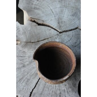 清水六兵衛 南蛮焼 変形片口湯冷　P380 