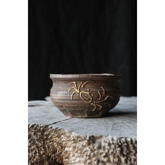 清水六兵衛 南蛮焼 変形片口湯冷　P380 