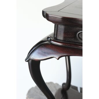 唐木 紫檀意 猫足卓　X394 