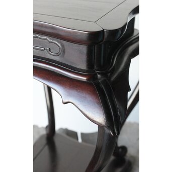 唐木 紫檀意 猫足卓　X394 