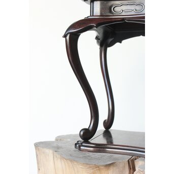 唐木 紫檀意 猫足卓　X394 