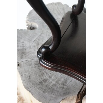 唐木 紫檀意 猫足卓　X394 