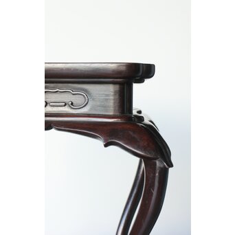 唐木 紫檀意 猫足卓　X394 