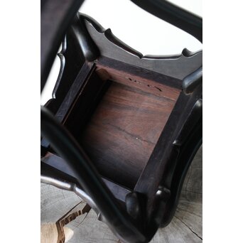 唐木 紫檀意 猫足卓　X394 