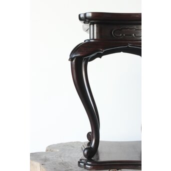 唐木 紫檀意 猫足卓　X394 