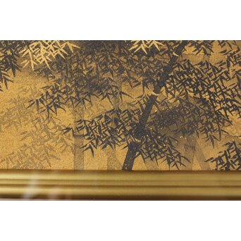 平川敏夫【薬師塔韻】日本画15号 共シール 額装　Z377 