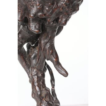 時代 根木 自然木 天然木 盆栽卓　X395 