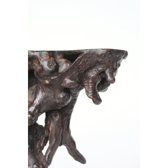 時代 根木 自然木 天然木 盆栽卓　X395 