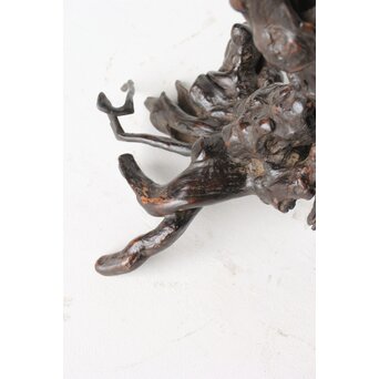 時代 根木 自然木 天然木 盆栽卓　X395 