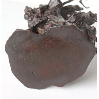 時代 根木 自然木 天然木 盆栽卓　X395 