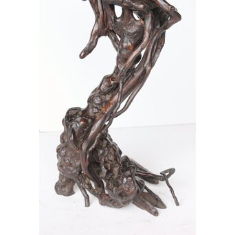 時代 根木 自然木 天然木 盆栽卓　X395 