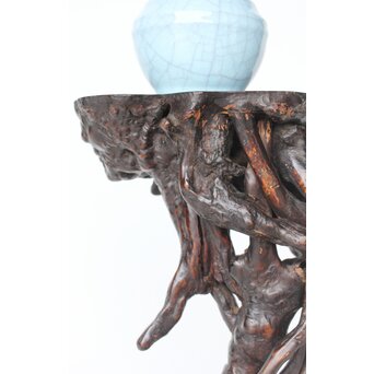 時代 根木 自然木 天然木 盆栽卓　X395 