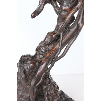 時代 根木 自然木 天然木 盆栽卓　X395 