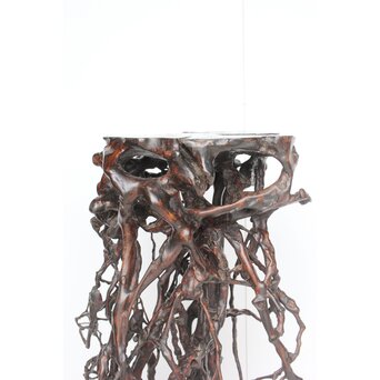 時代 根木 自然木 天然木 盆栽大卓　X396 