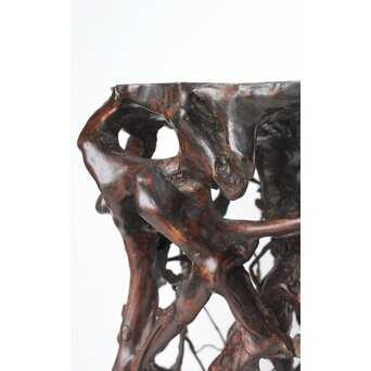 時代 根木 自然木 天然木 盆栽大卓　X396 