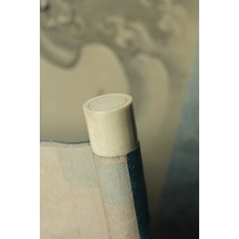 倣 狩野融川 狩野探信守道 合作【瀧鯉図】双幅掛軸　Z381 